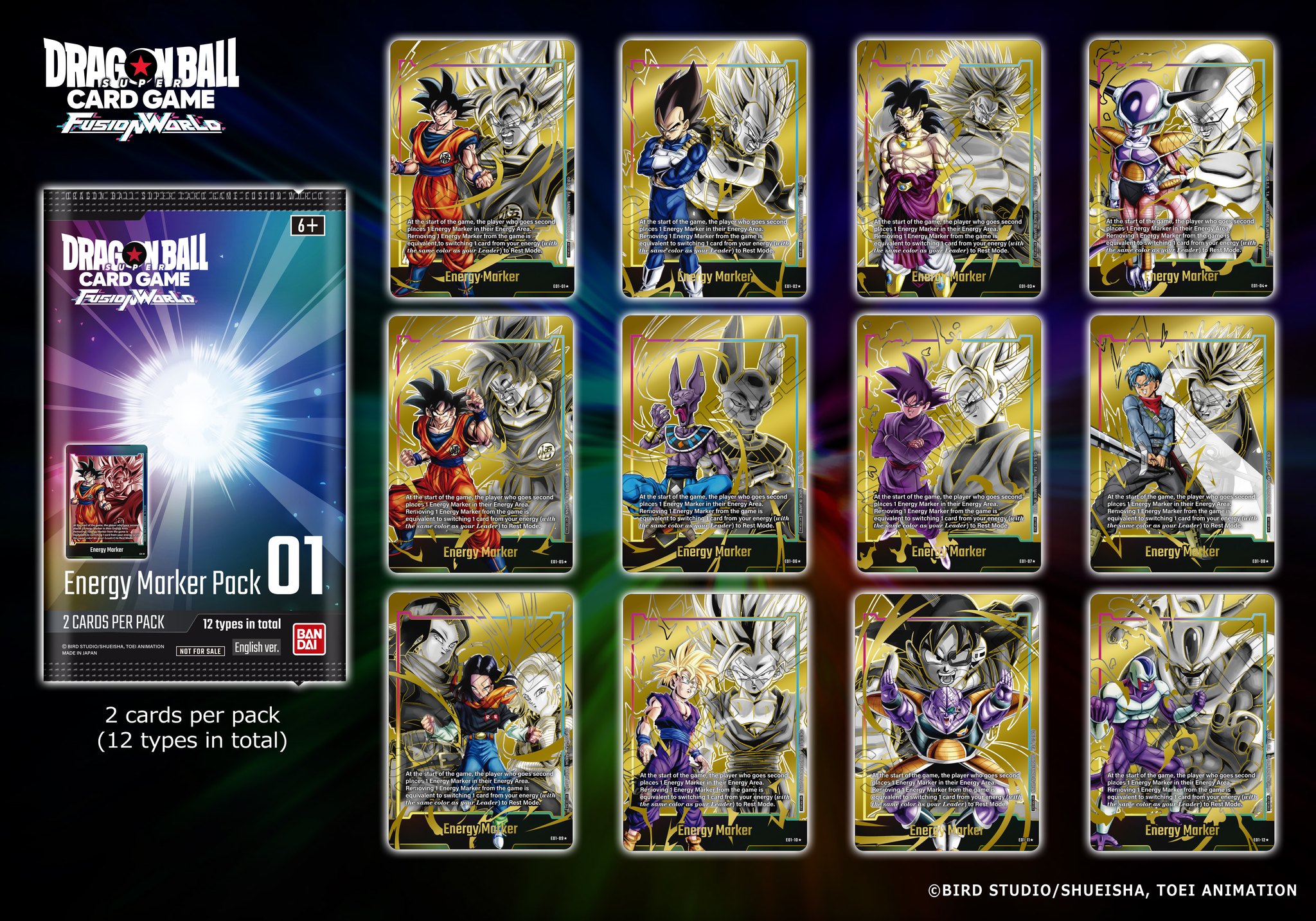 Dragon Ball Super gold energy markers collection update