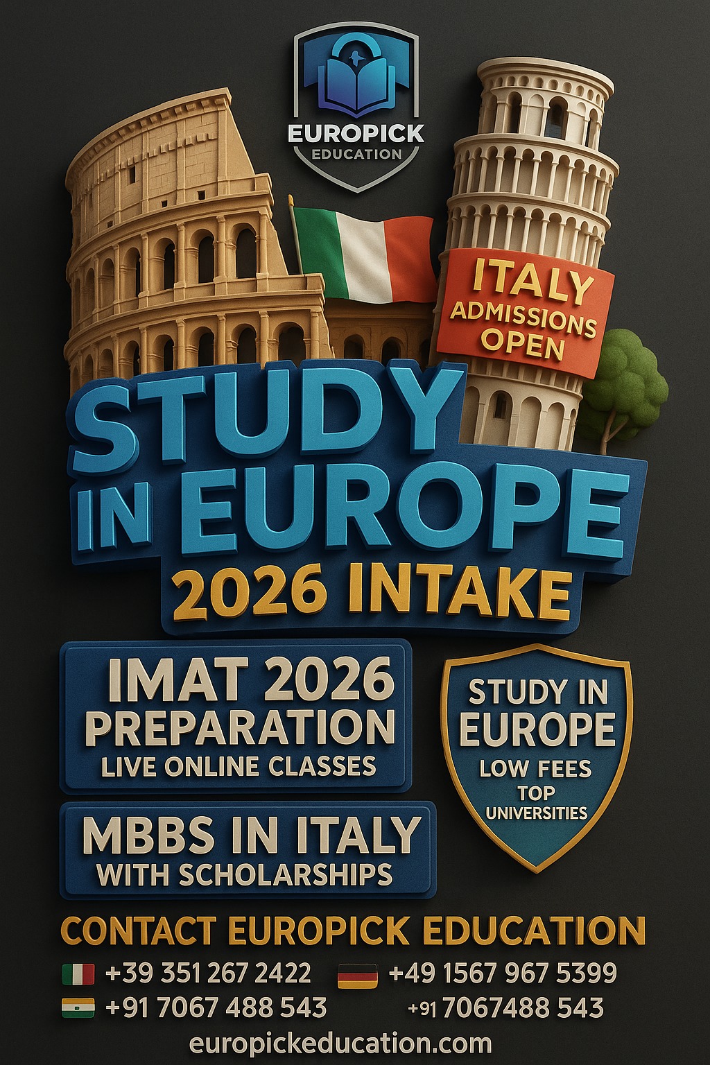 Europickeducation - 🌍 ADMISSIONS OPEN – EUROPEAN UNIVERSITIES 2026 ...