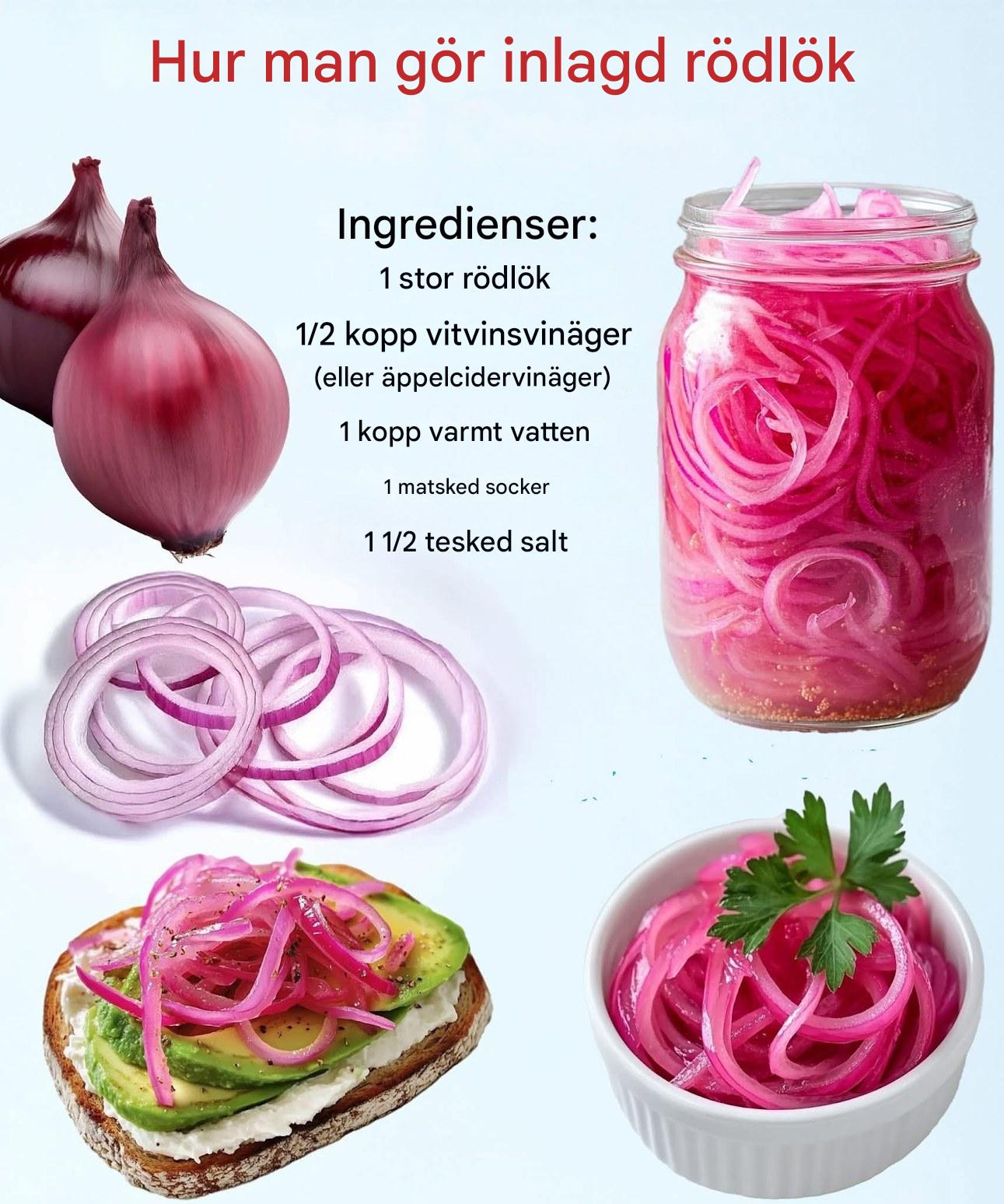 Snabba - ag har gjort denna inlagda rödlök i över 15 år, och min mamma ...