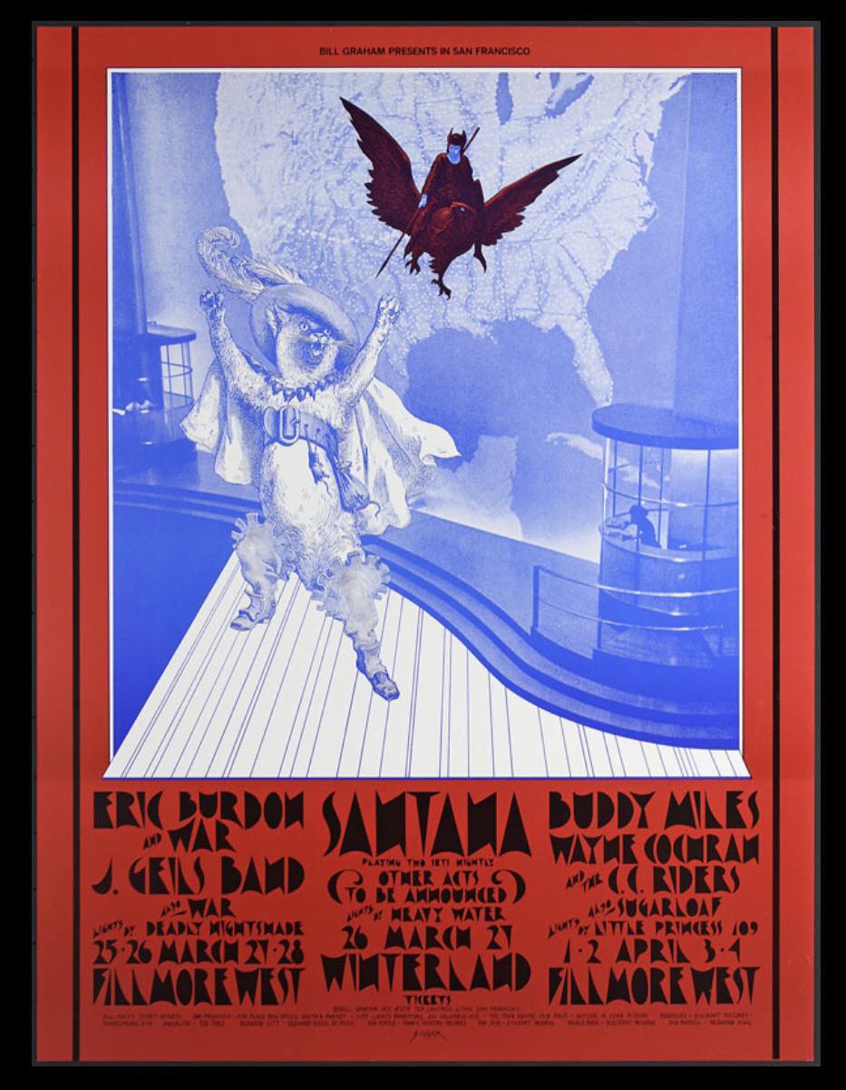 The Art of the Fillmore デッド他 60sロックポスター集 Jimi Hendrix on 1967 Fillmore poster