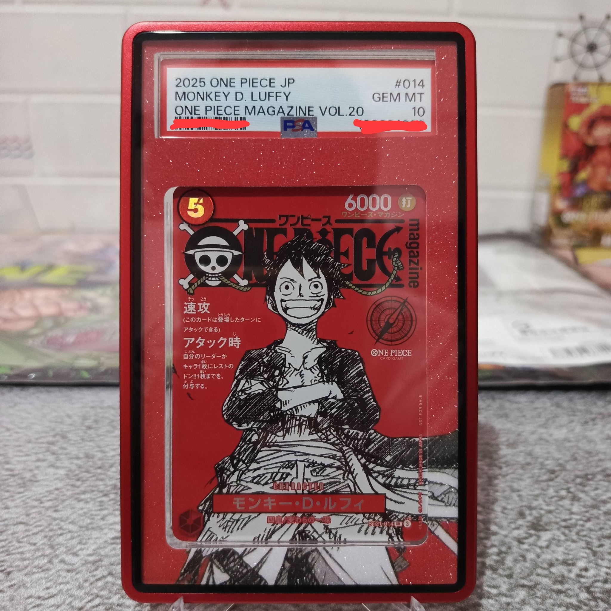 CLOSE BO) WTA/WTL LUFFY ST21-014 PSA10 PSA 10 Monkey D Luffy Promo 