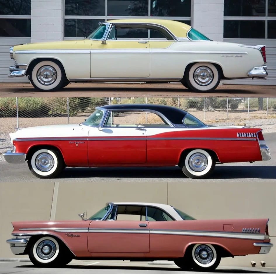 Chrysler New Yorker goes on a diet, 1955-56-57. 55: Rounded and