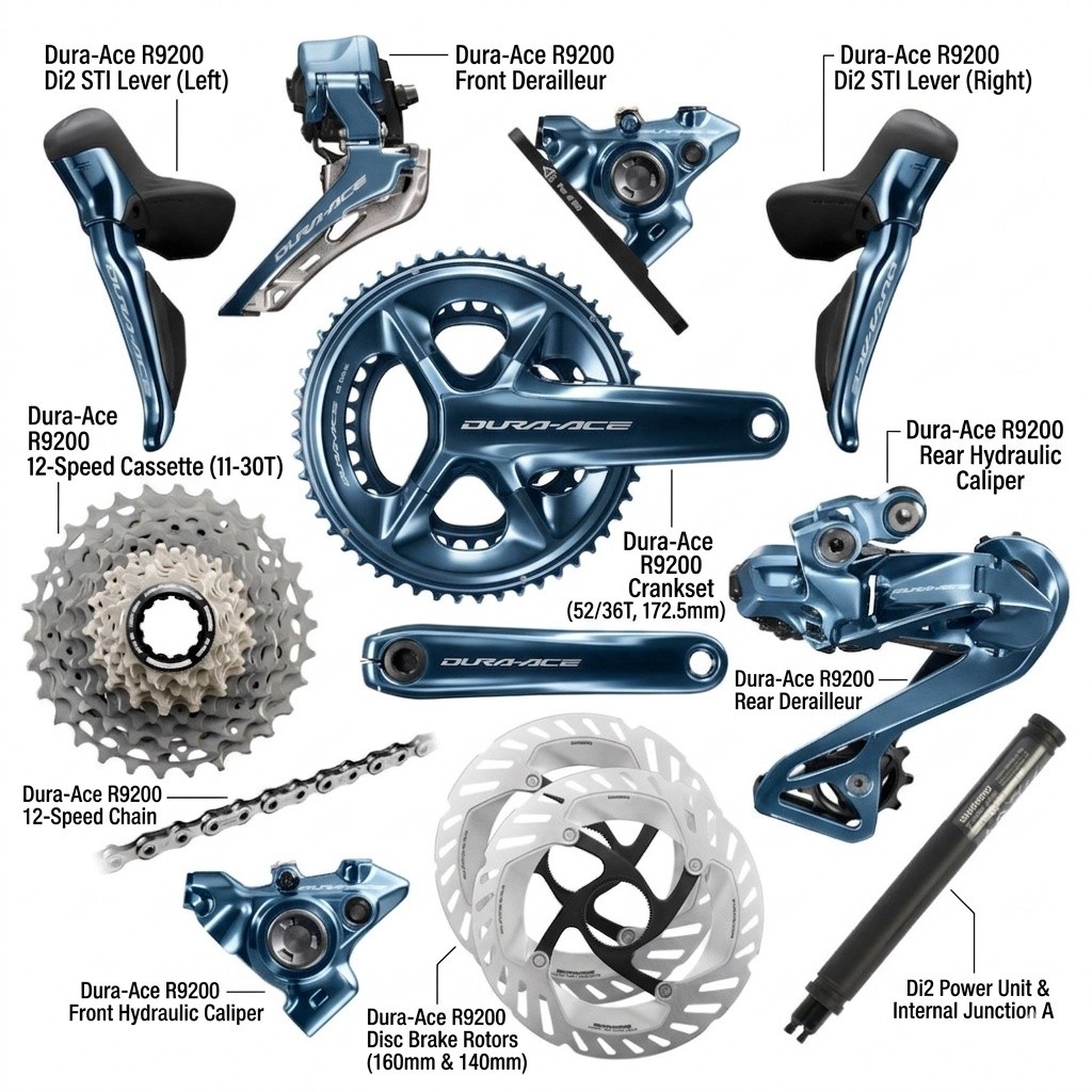 The Dura-Ace R9100 Groupset is one of Shimano's high-quality 11