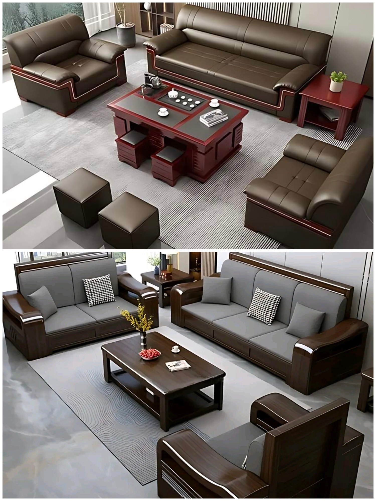 Varsha - Beautiful Wooden Sofa Set design 🥰🥰🌹 | Facebook