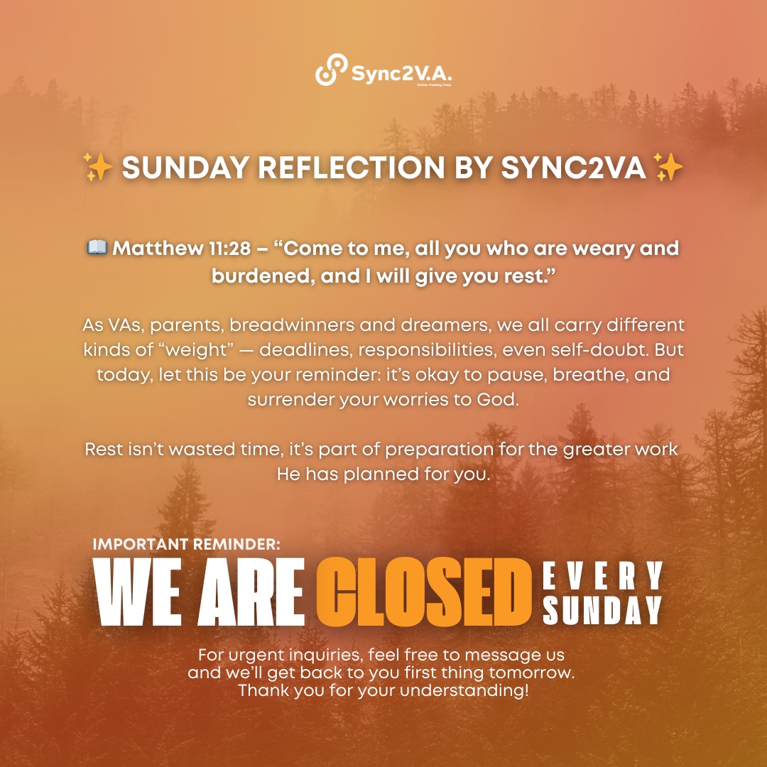 Sunday Reflection by Sync2VA ... - SMM Course by Sync2VA | Facebook