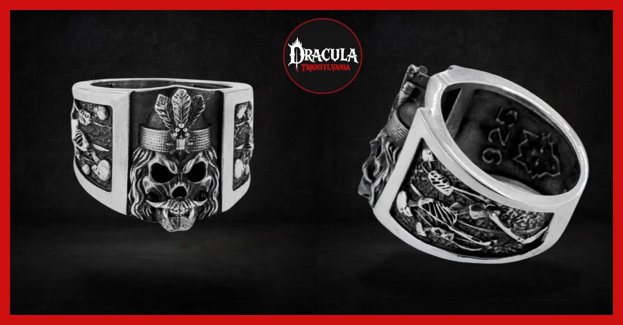 Skull of Vlad Ring – Sterling Silver 925 Gothic Vampire Ring 