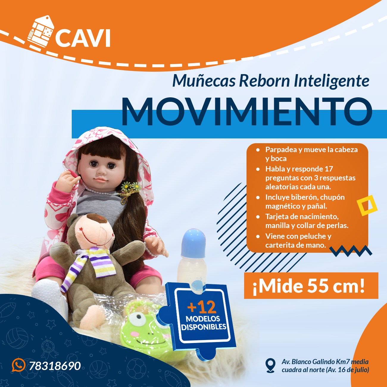 Cavallo Dondolo Cavalluccio Cavalcabile Peluche Gioco Bambini con