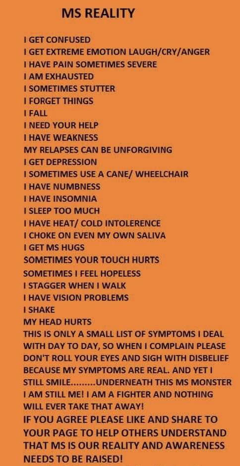Multiple Sclerosis MS Fighters v Family Support | MS reality hits ...