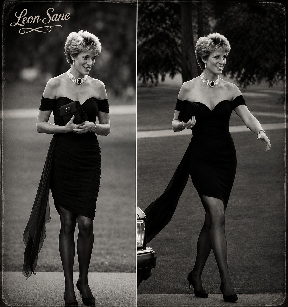 revenge served in a black dress Designer shares story behind Princess Diana's that 'shocked the world' Black tie Lady Black Tie - Color:Burgundy Gold