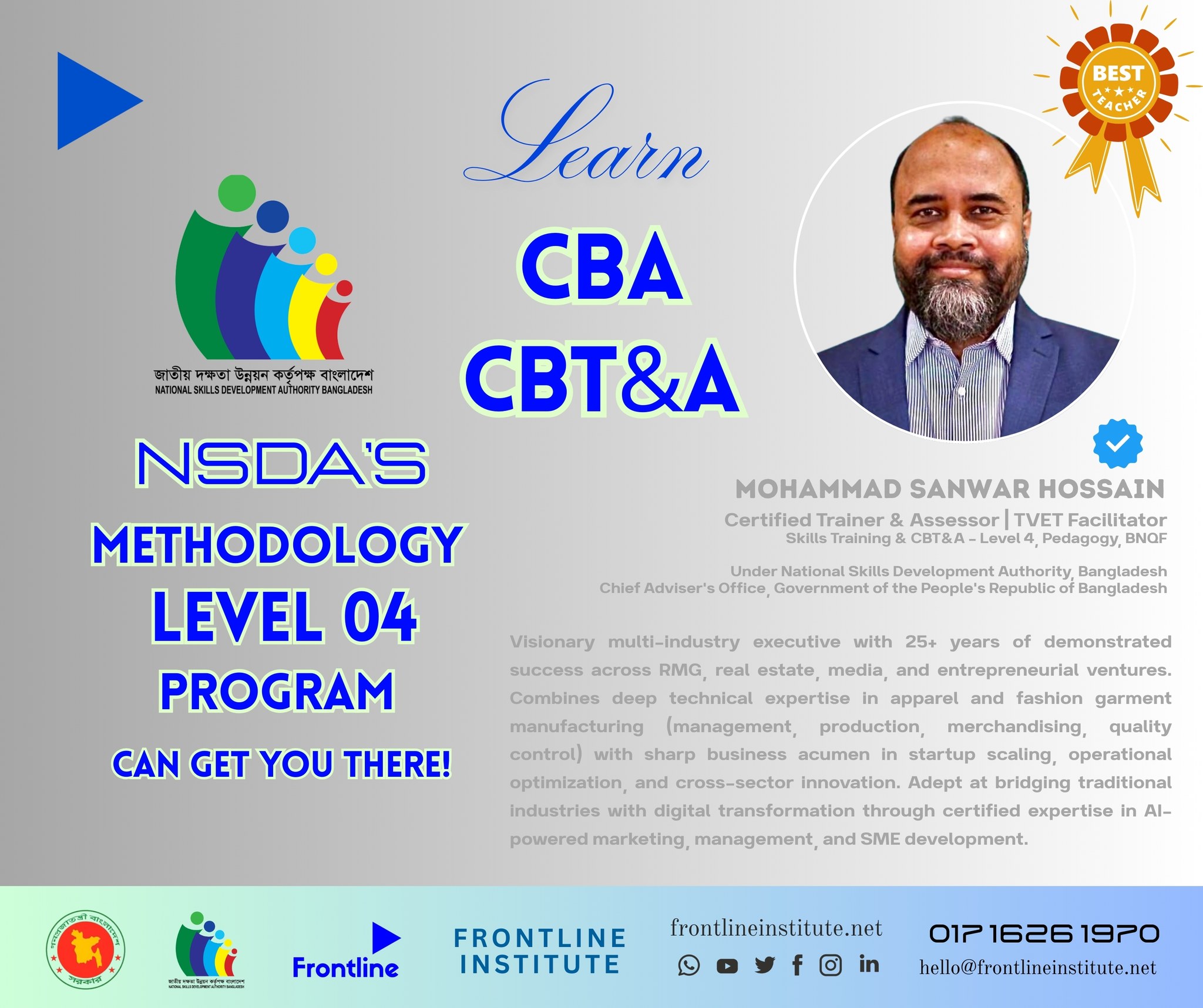 Frontline - 🚀 Become a Certified TVET Trainer & Assessor! 🚀 🎯 Program ...