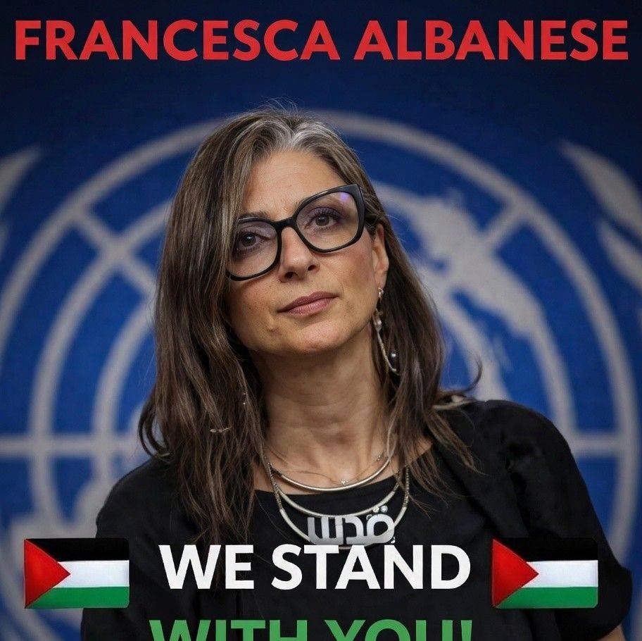 We Stand With Francesca Albanese | ¿Do you support Francesca Albanese ...