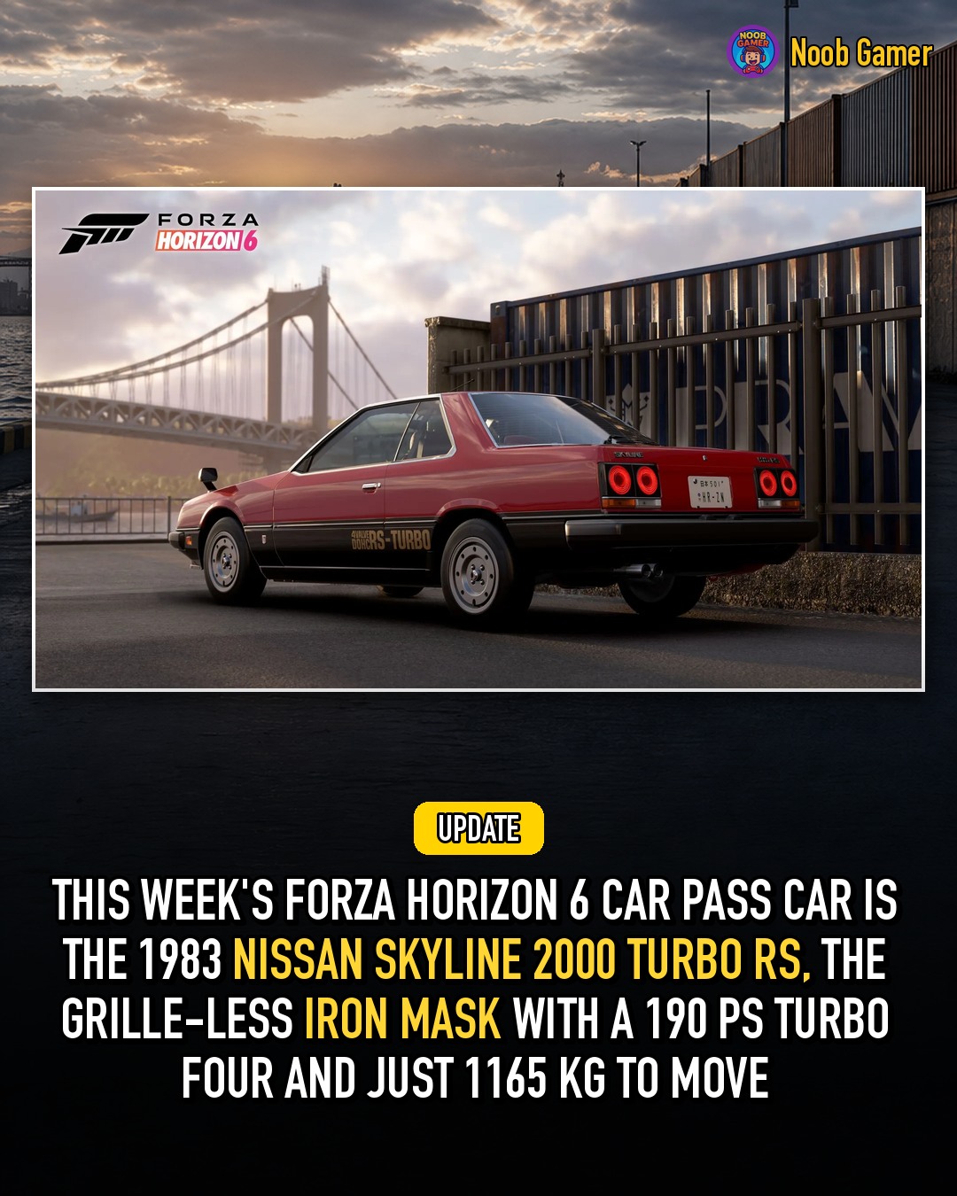 The Car Pass car this week in Forza Horizon 6 is the 1983 Nissan