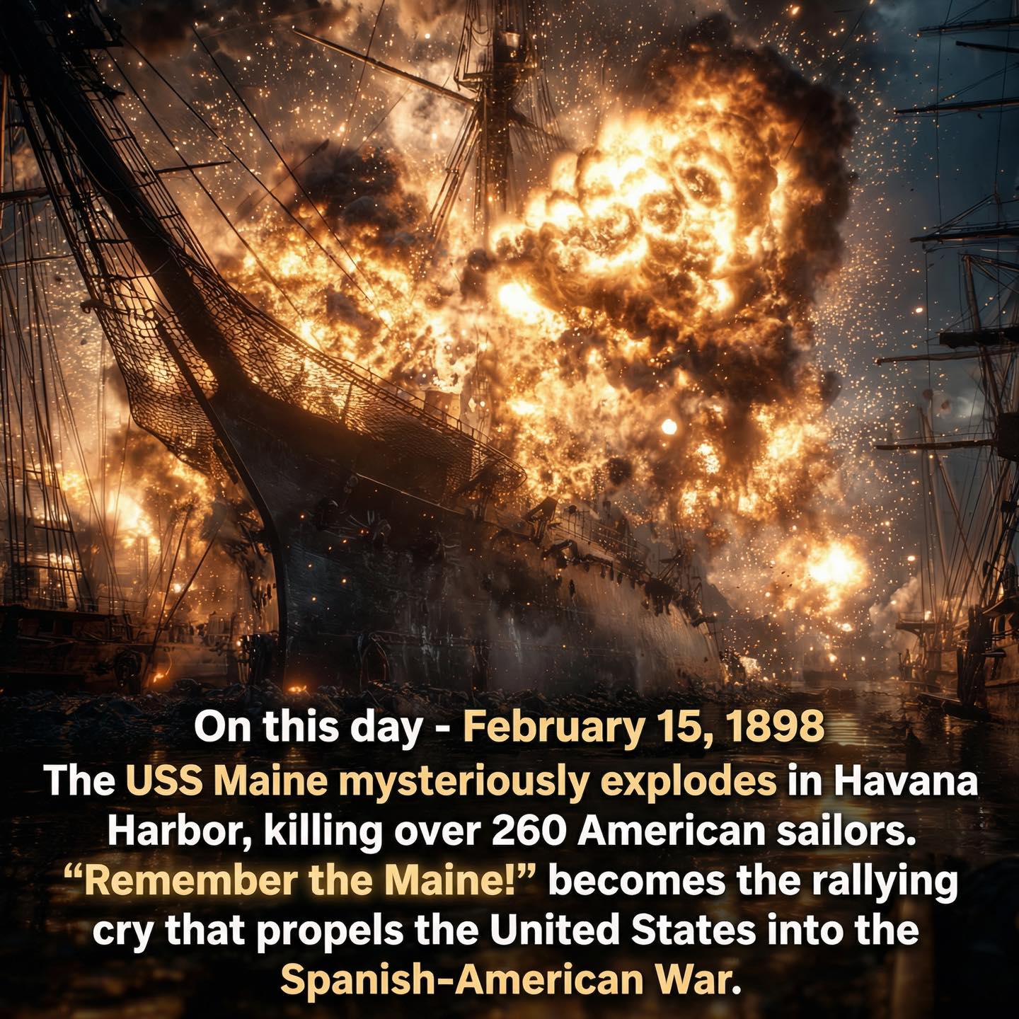 History Vault - The Explosion That Made America an Empire... | Facebook