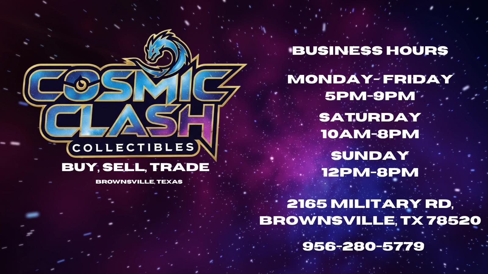 Cosmic Clash Collectibles | Brownsville TX