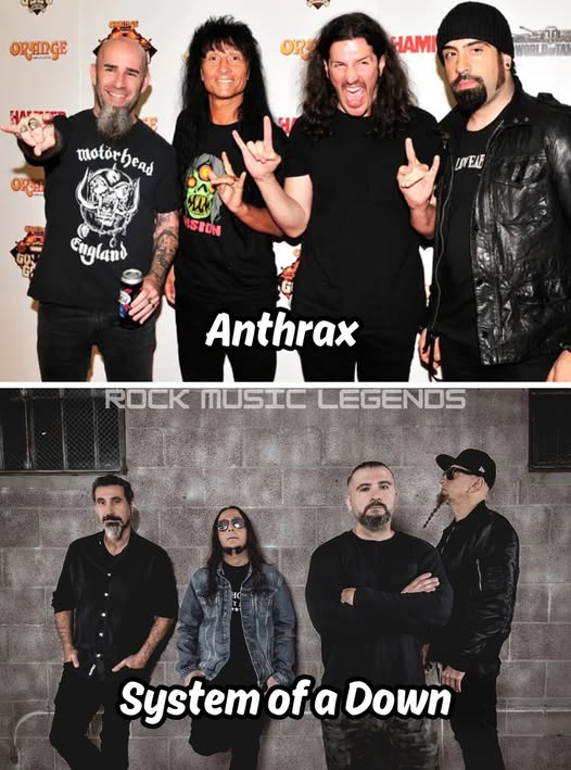 Anthrax and System of a Down's thrash metal influence
