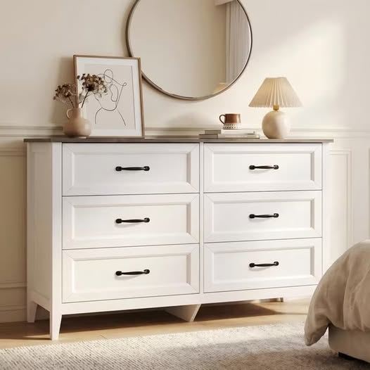 white dresser clearance Traditional with 6 Drawers, Storage Dresser, Chest Dresser and youll experience the smoothest drawer operation with ball MONSLIPA 10 Drawer Dresser, 55.1''