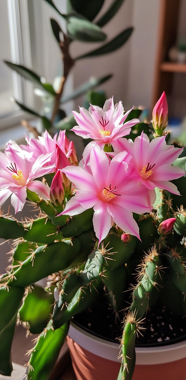 Graines Hatiora Rosea Cactus De Pâques Rose - 5 Graines Rares Fleurs Éblouissantes