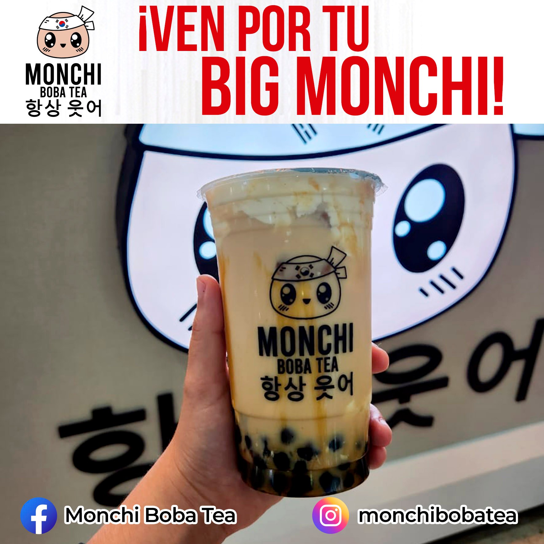 Monchi Boba Tea - ¡VEN POR TU BIG MONCHI! !AGÍTALO!... | Facebook