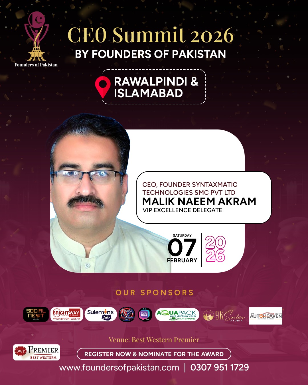 We are proud to welcome Malik... - Founders of Pakistan | Facebook