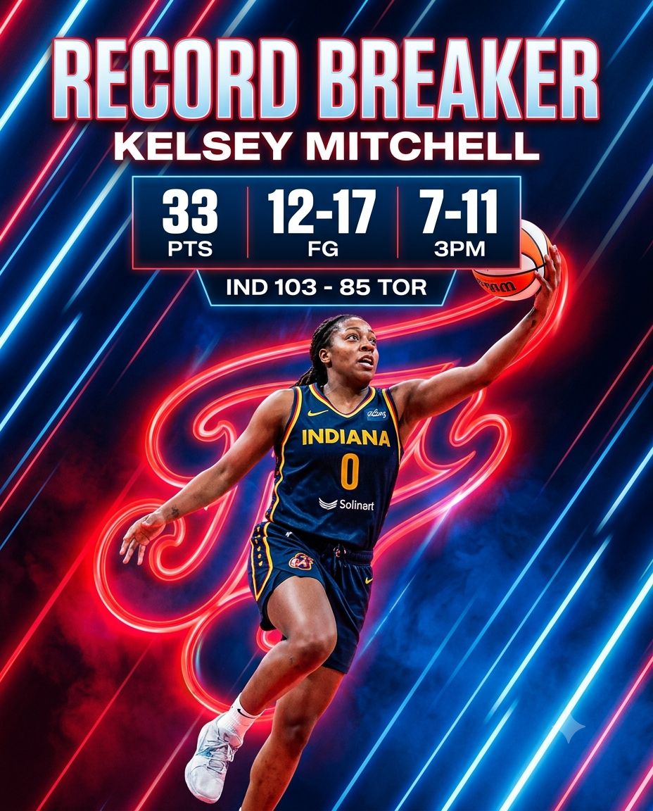 Kelsey Mitchell breaks WNBA single-season scoring record