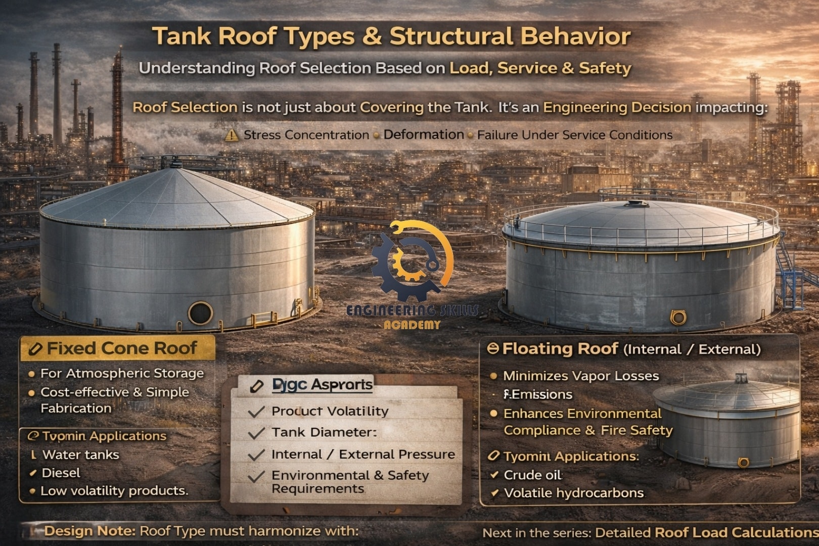💥(Tank Roof Types & Structural... - Engineering Skills | Facebook