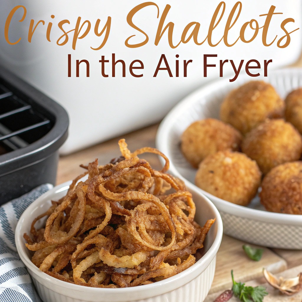 Every - Crispy Shallots in the Air Fryer 🍽️🔥 Ingredients: 4 shallots ...