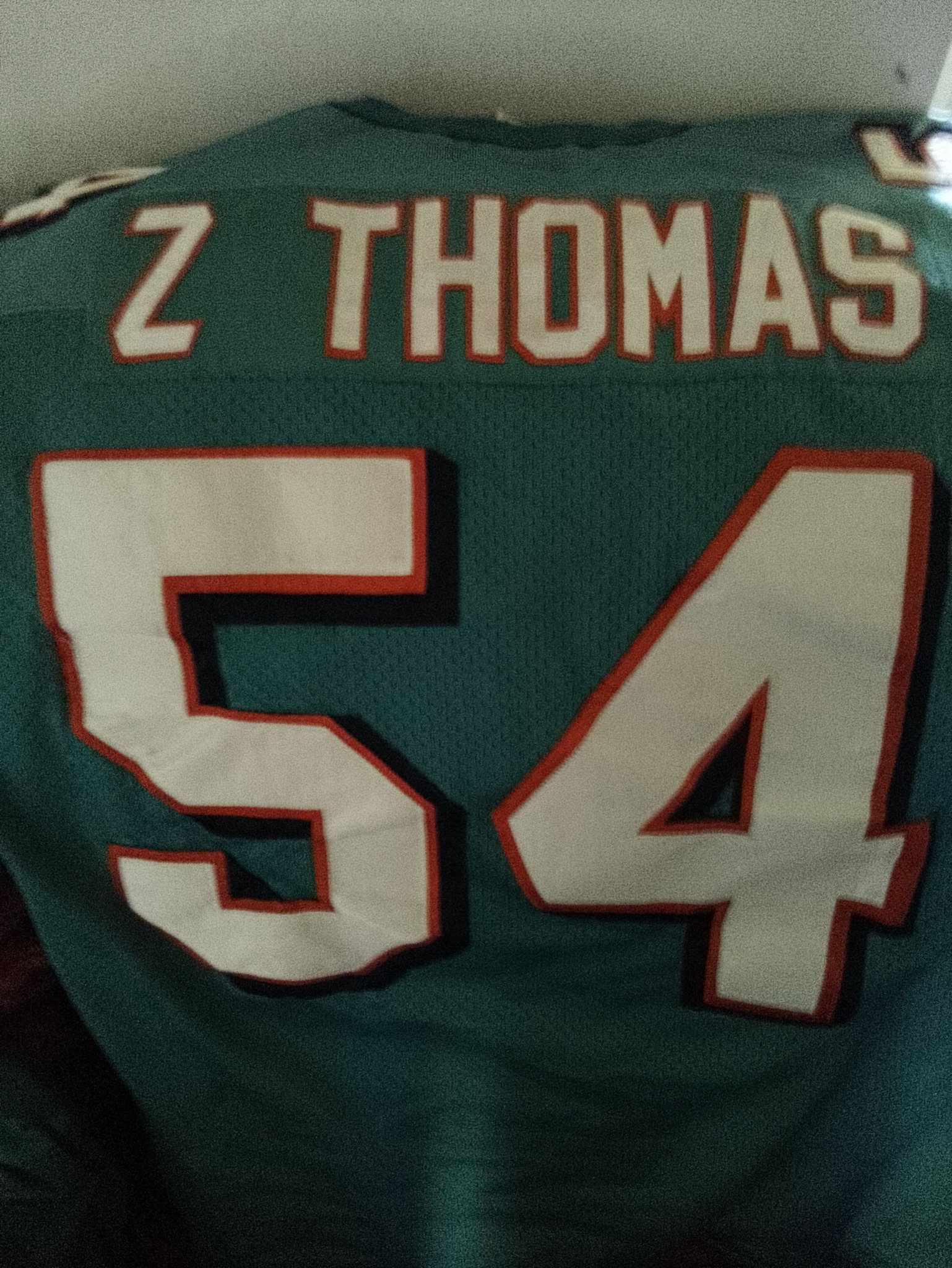 Zach Thomas's jersey. My favorite!!!!!