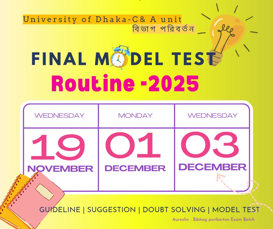 DU C & A Unit-বিভাগ পরিবর্তন - Science, Humanities, Business Studies ...