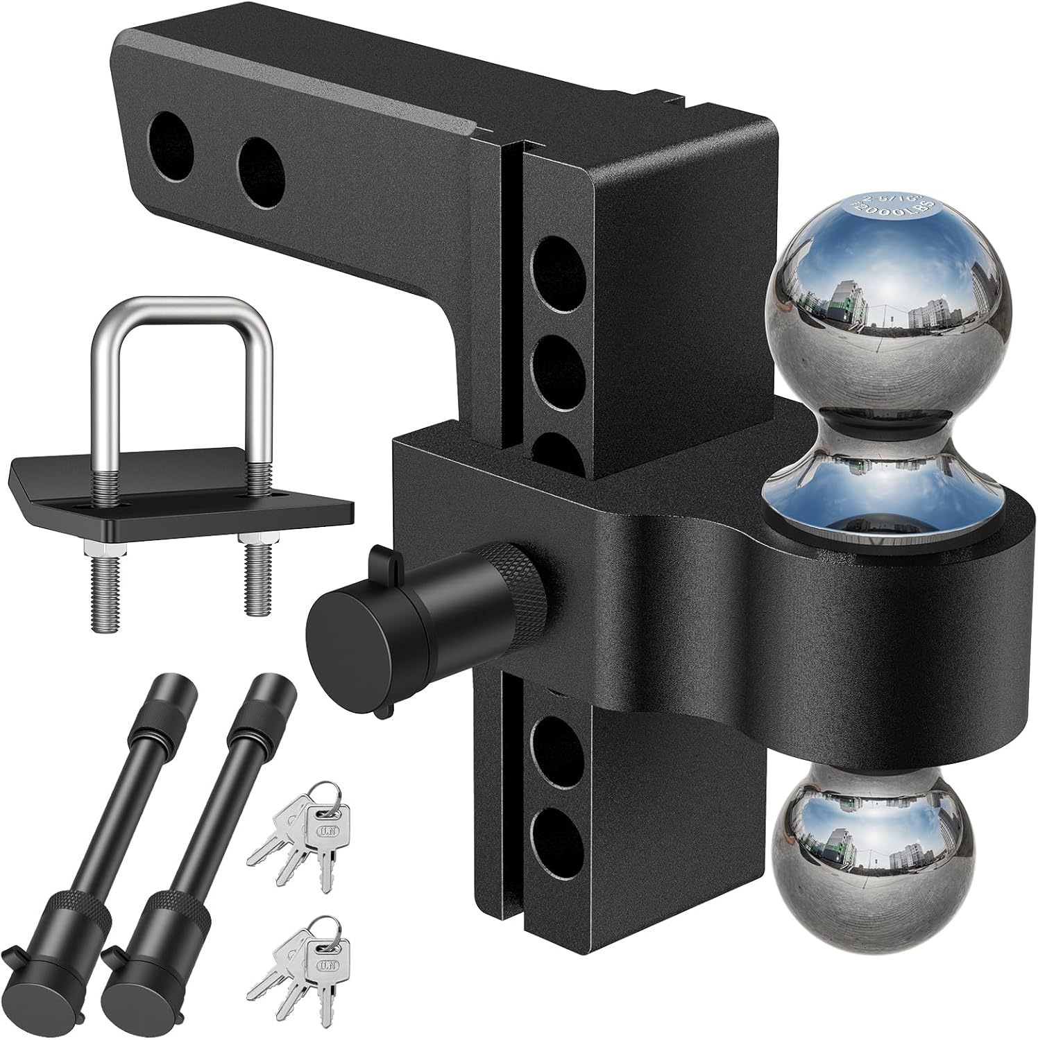 YATM 2.5-Inch Adjustable Trailer Hitch – 6