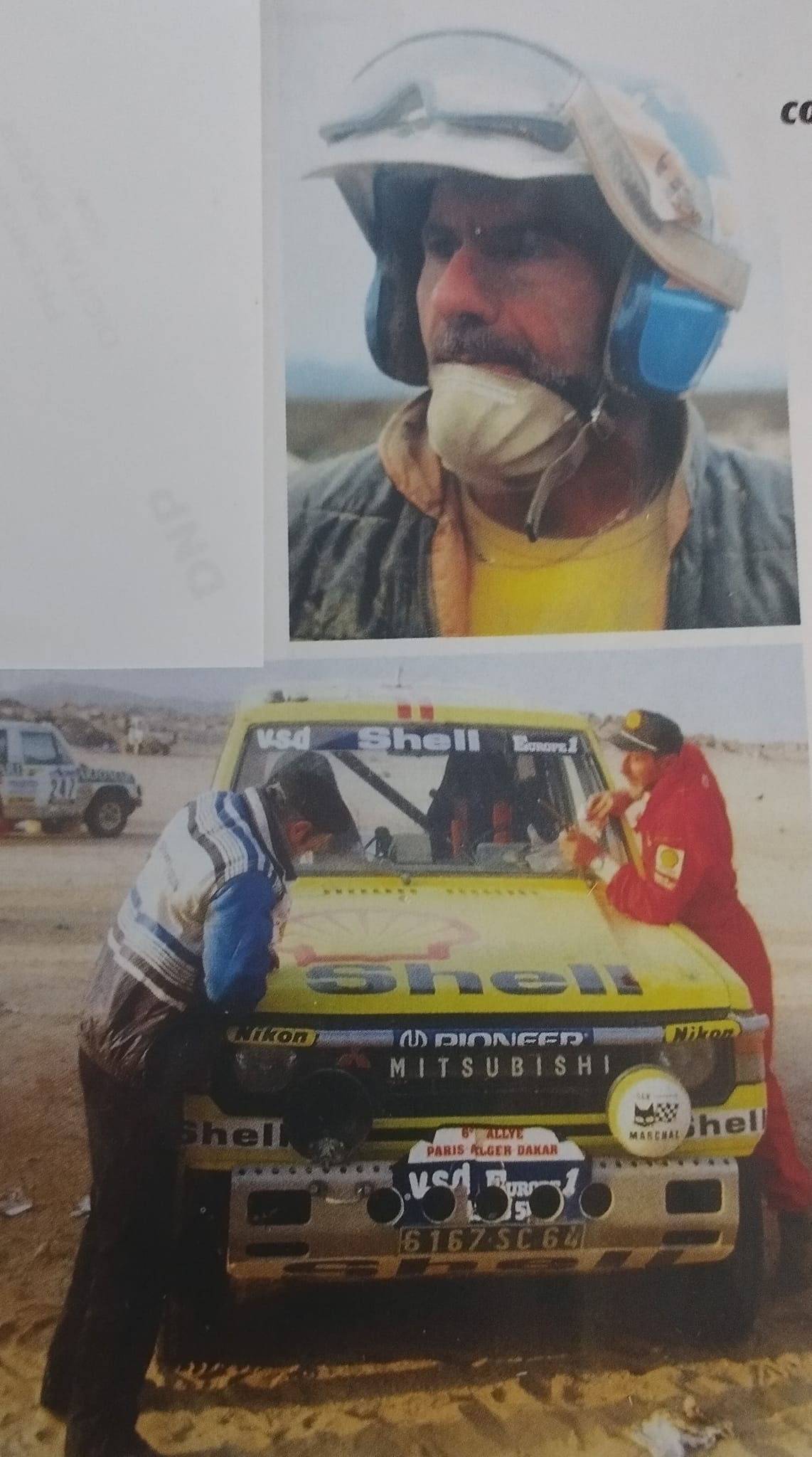 MITSUBISHI RALLYE PARIS-ALGER-DAKAR 公式記録 Mitsubishi shell paris Alger Dakar Debussy Georges St jean pierrot