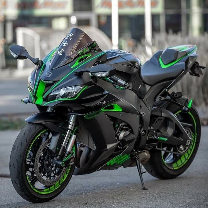 Kawasaki ninja zx-10r 💚🖤😋