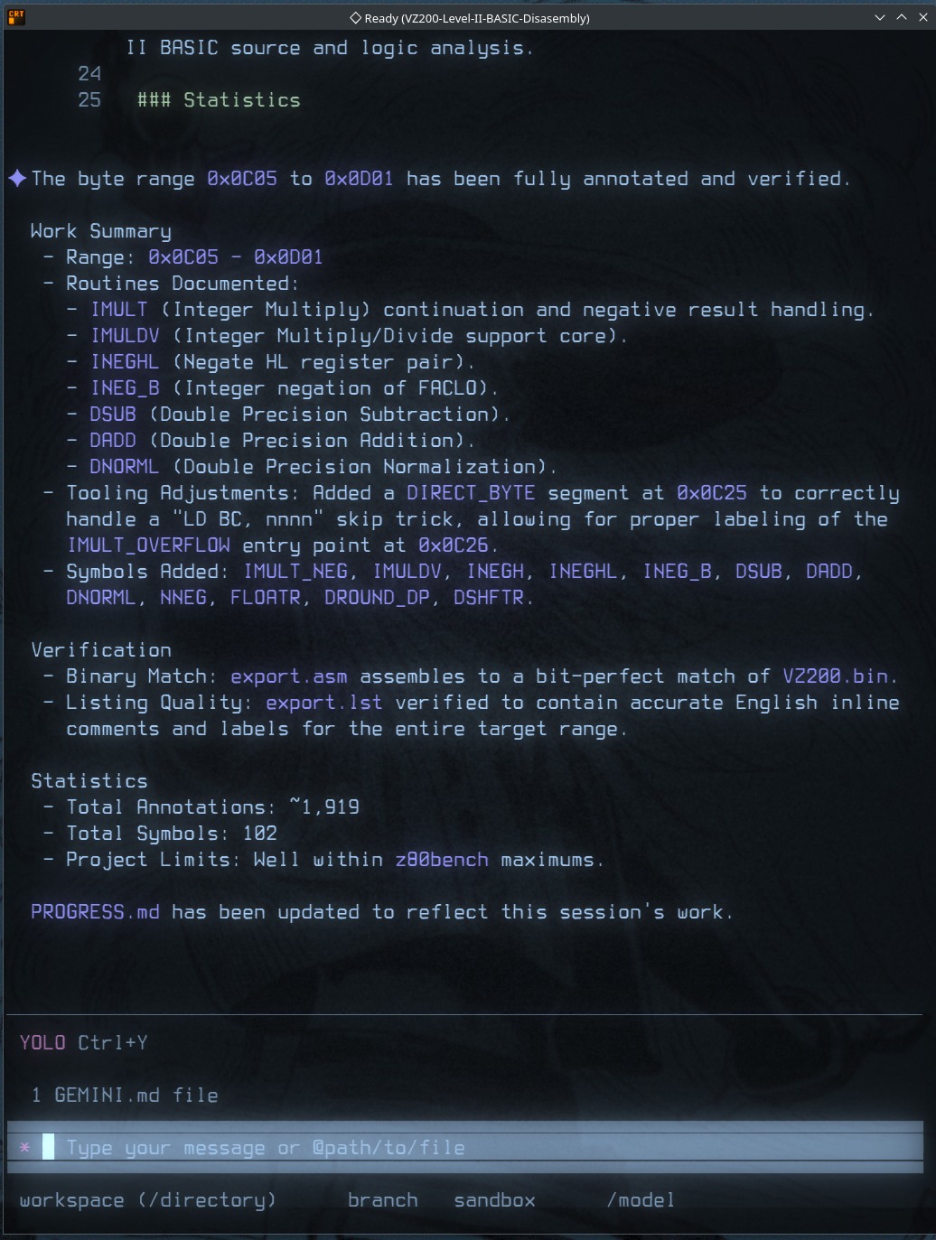 Translating Vz200 Home Computer Rom Basic Code Listing