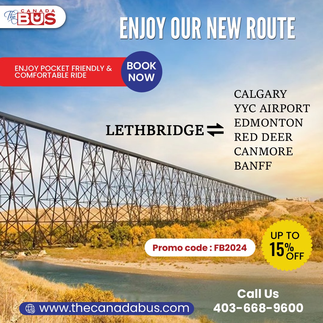 The Canada Bus - Enjoy Our New route to Lethbridge from...