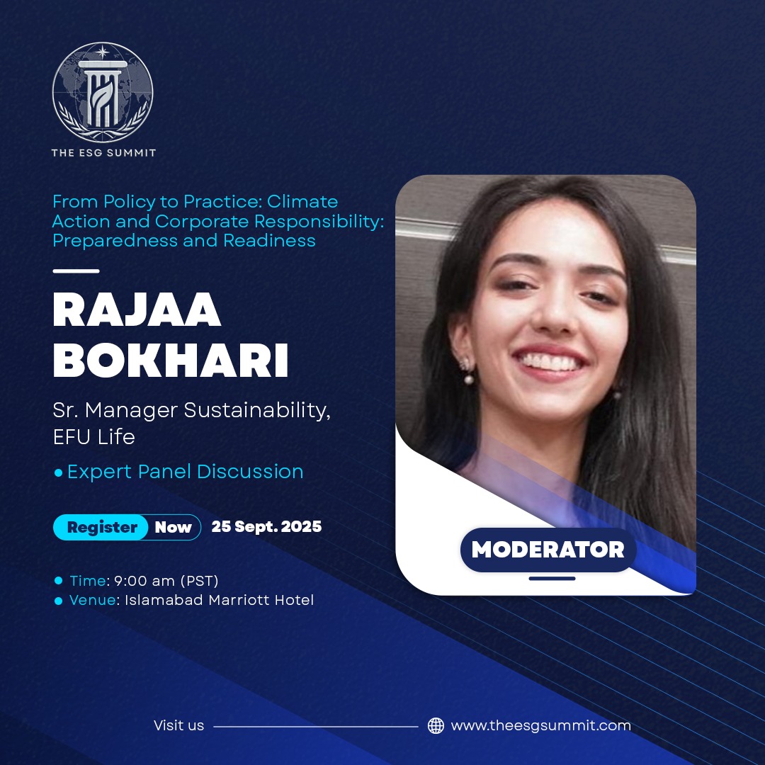 The ESG - We are delighted to announce Rajaa Bokhari, Senior Manager ...