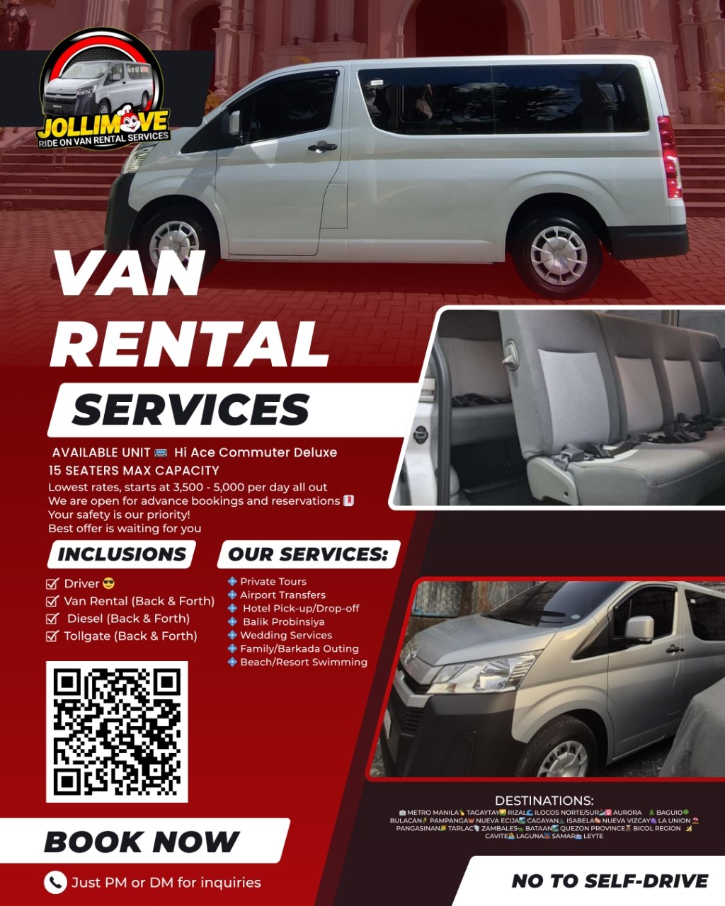Jollimove Ride On Van Rentals Services | Taguig