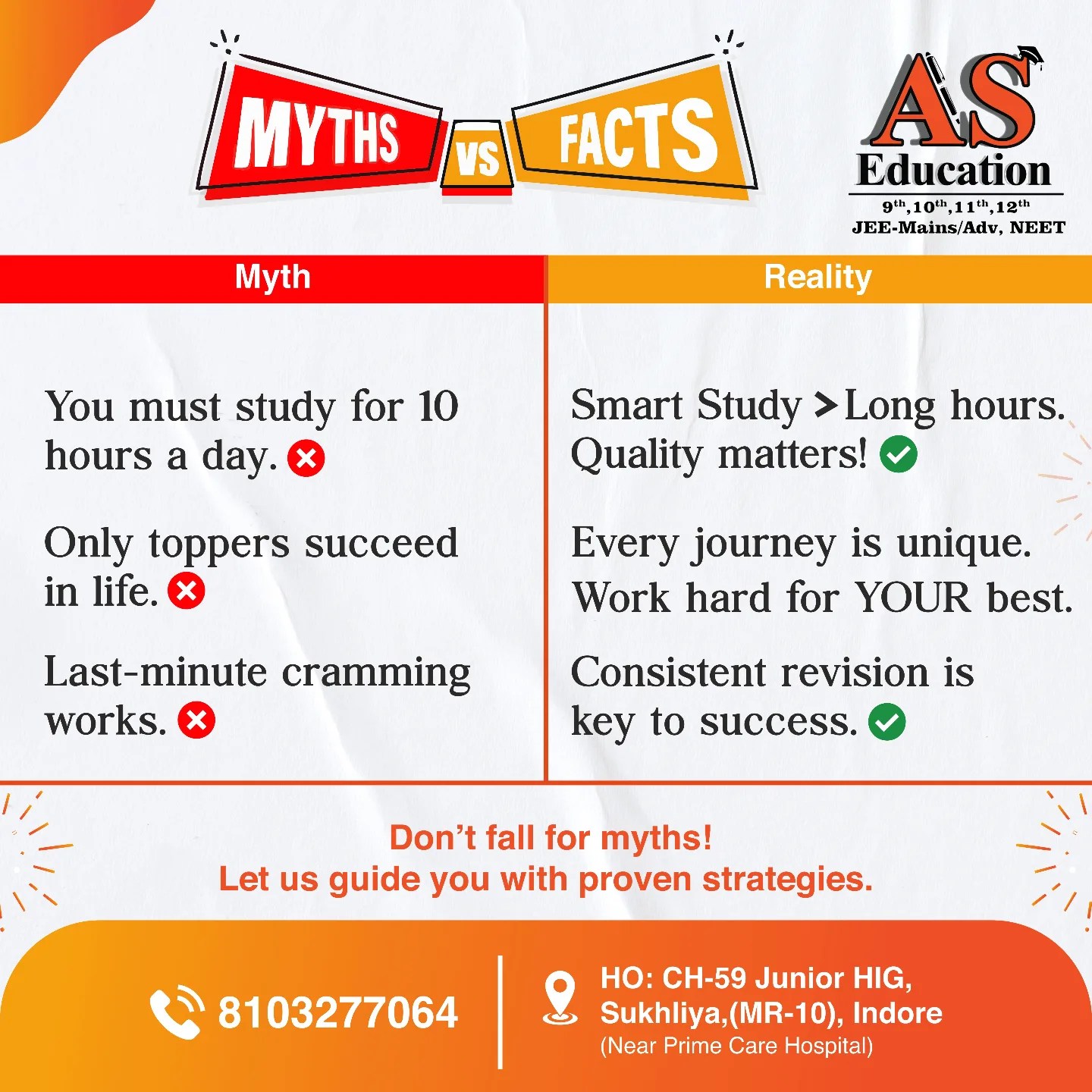 A.S. - 🚨Myth-busting alert! Don't let misconceptions hold you back from ...