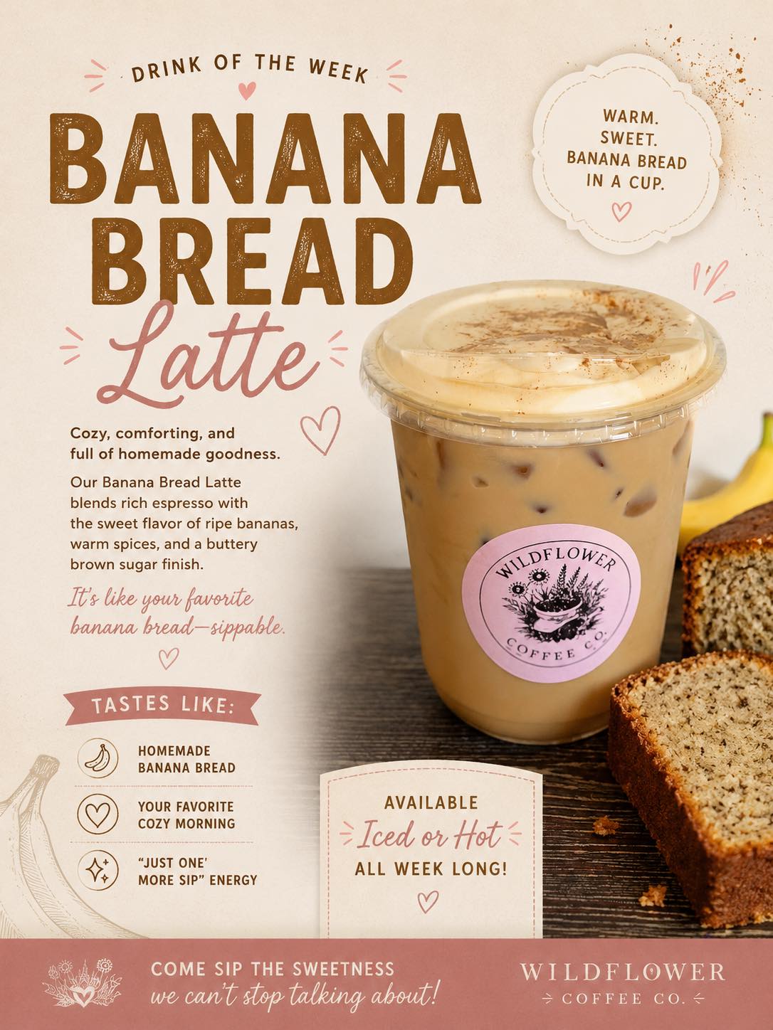 ☕🍌 Your coffee order just got a little more interesting. If