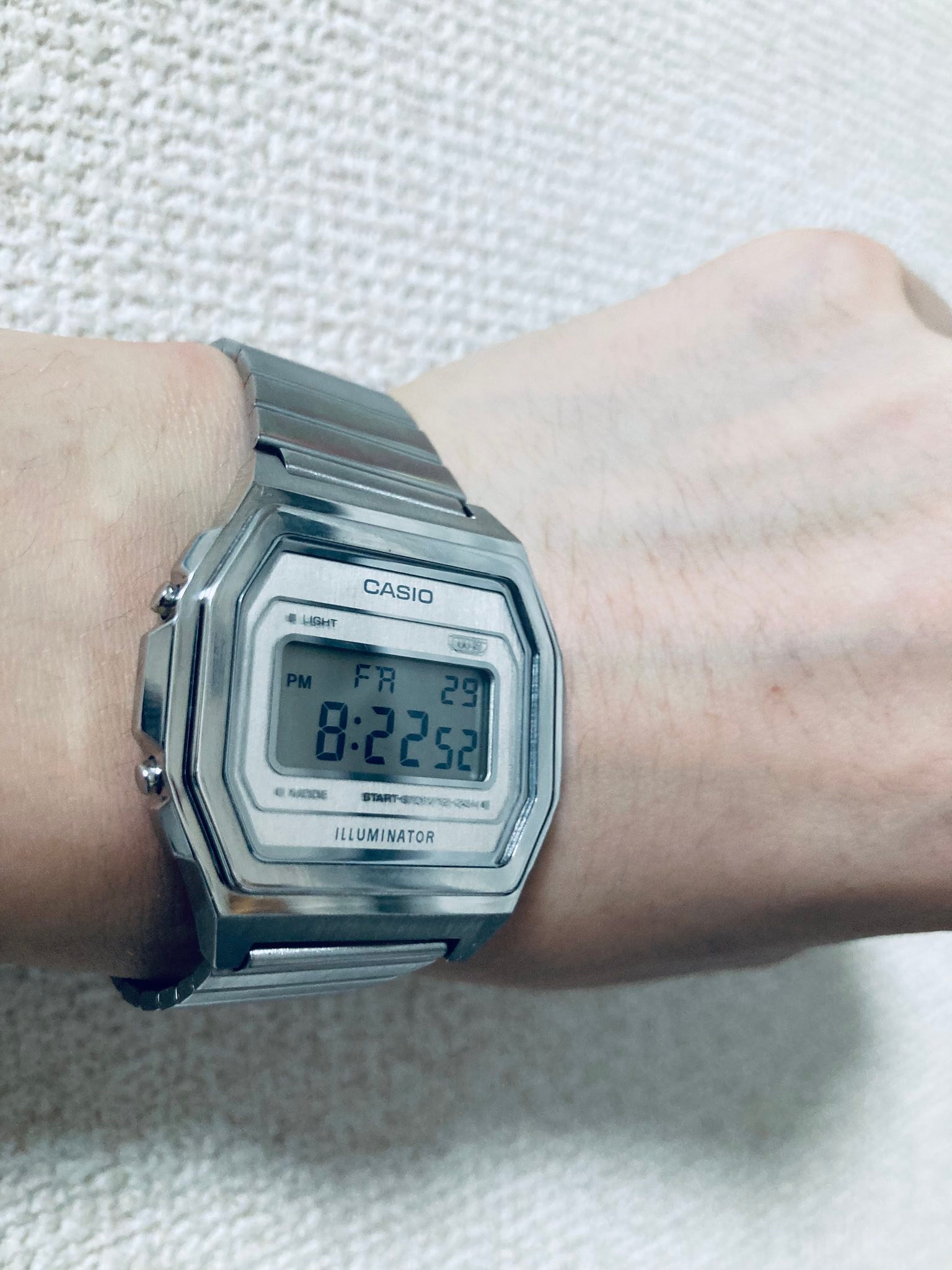 Modified Casio A1000 with polished bezel