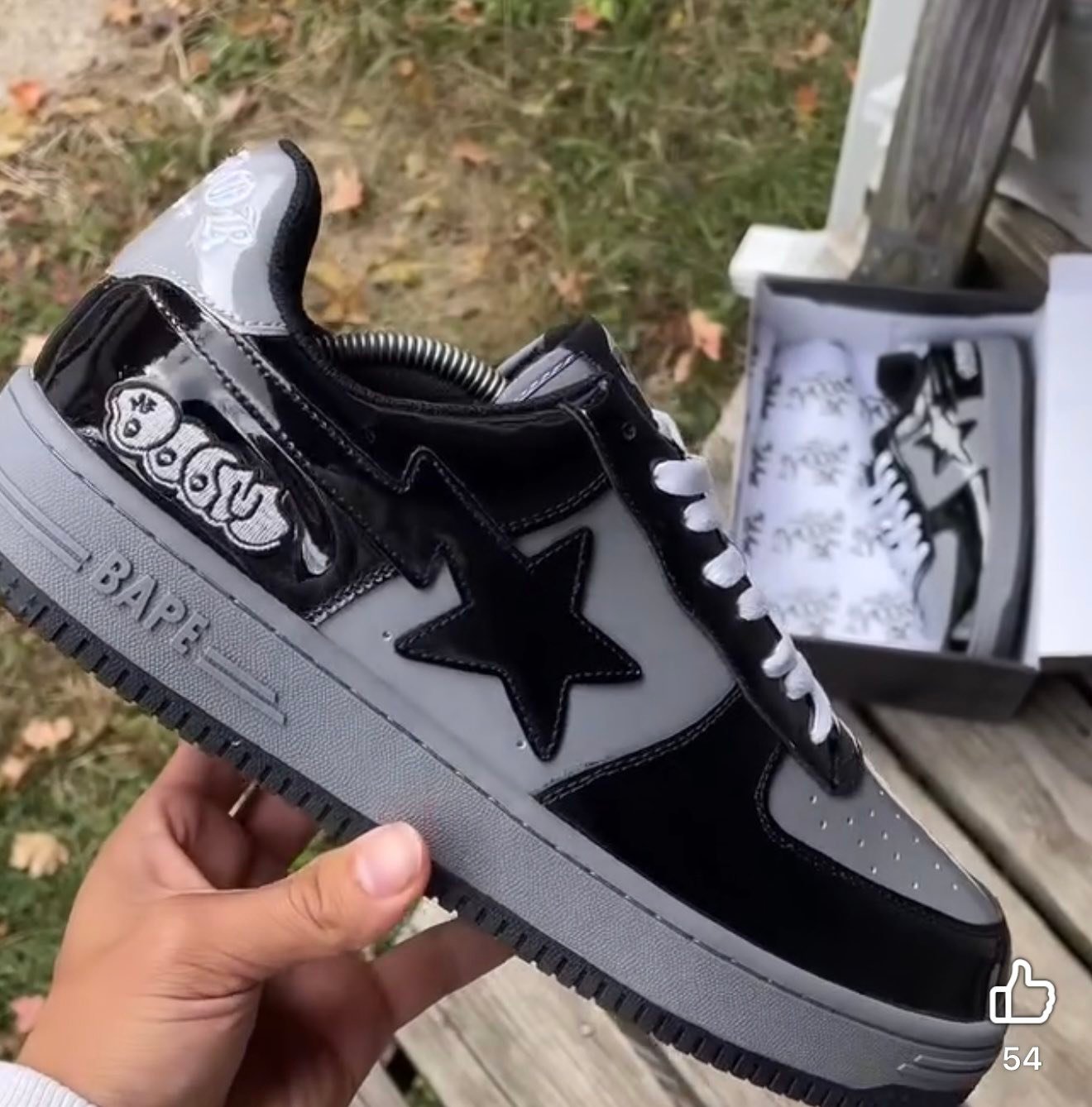 Black Bape Air Force White A Bathing Ape Bape Sta Low “M1 White 