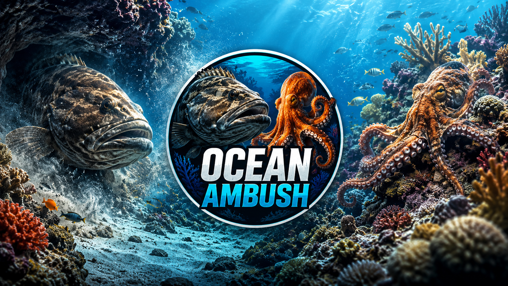 The Grouper Found Something Hiding Inside This Giant Shell… 🐟🐙 # ...