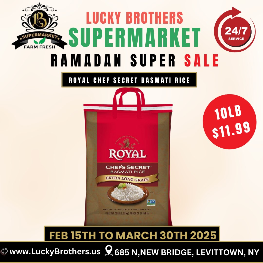 Lucky - Royal Chef Secret Basmati Rice – 10 LB for Just $11.99! For ...