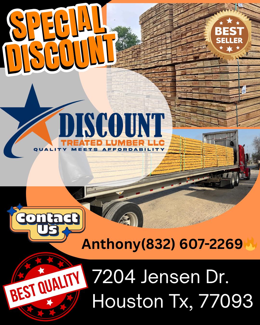 Discount Treated Lumber LLC | Houston TX