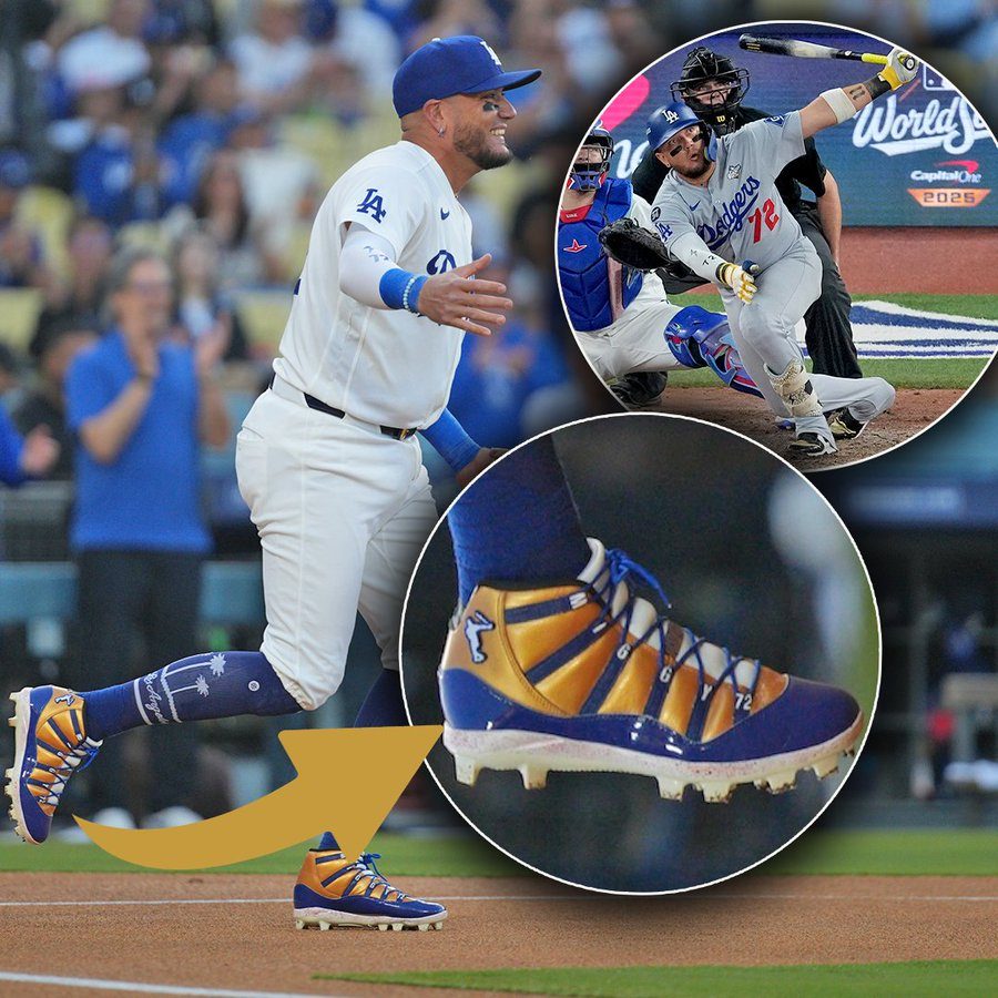 Miguel Rojas wore custom Jordan cleats on his bobblehead night and