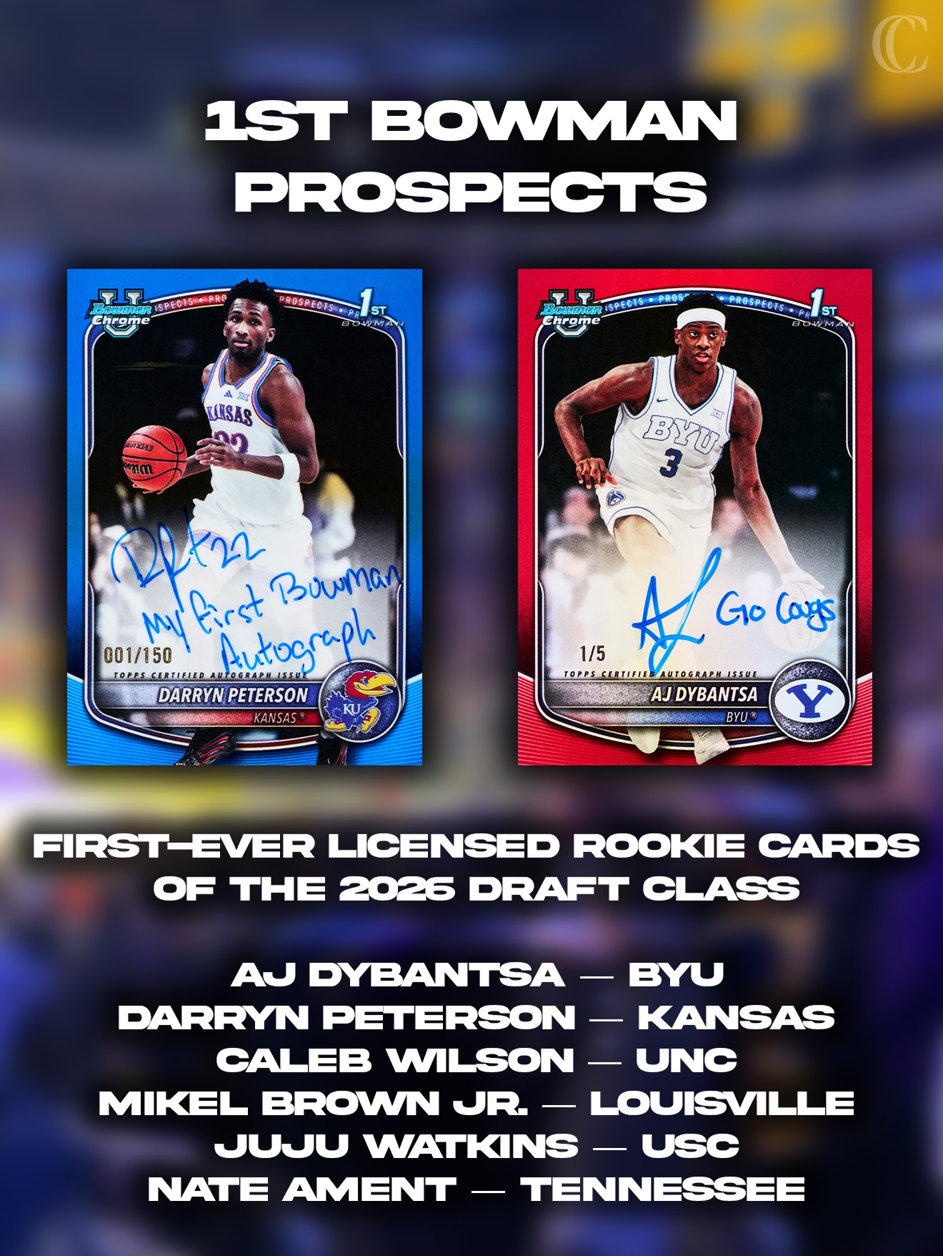 2026 Bowman NBA cards with 1/1 superfractor autographs available