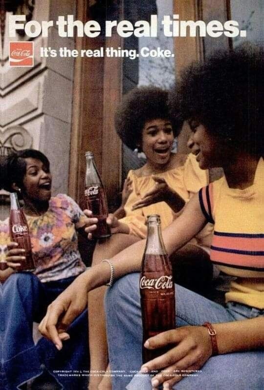 Coca-Cola ad from the '70s ✨️