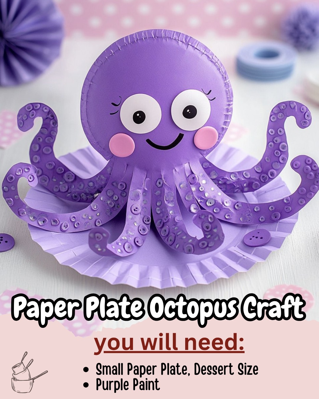 Quick - Our ocean friend is here with curly legs and a big smile—craft ...