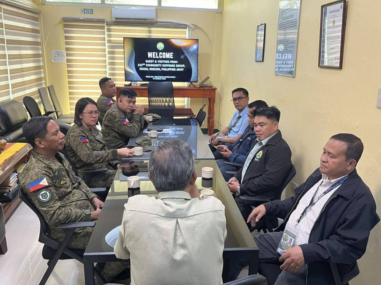 IN PHOTOS//Group Commander Pays Courtesy Call to CEO, ISU-Jones Campus ...