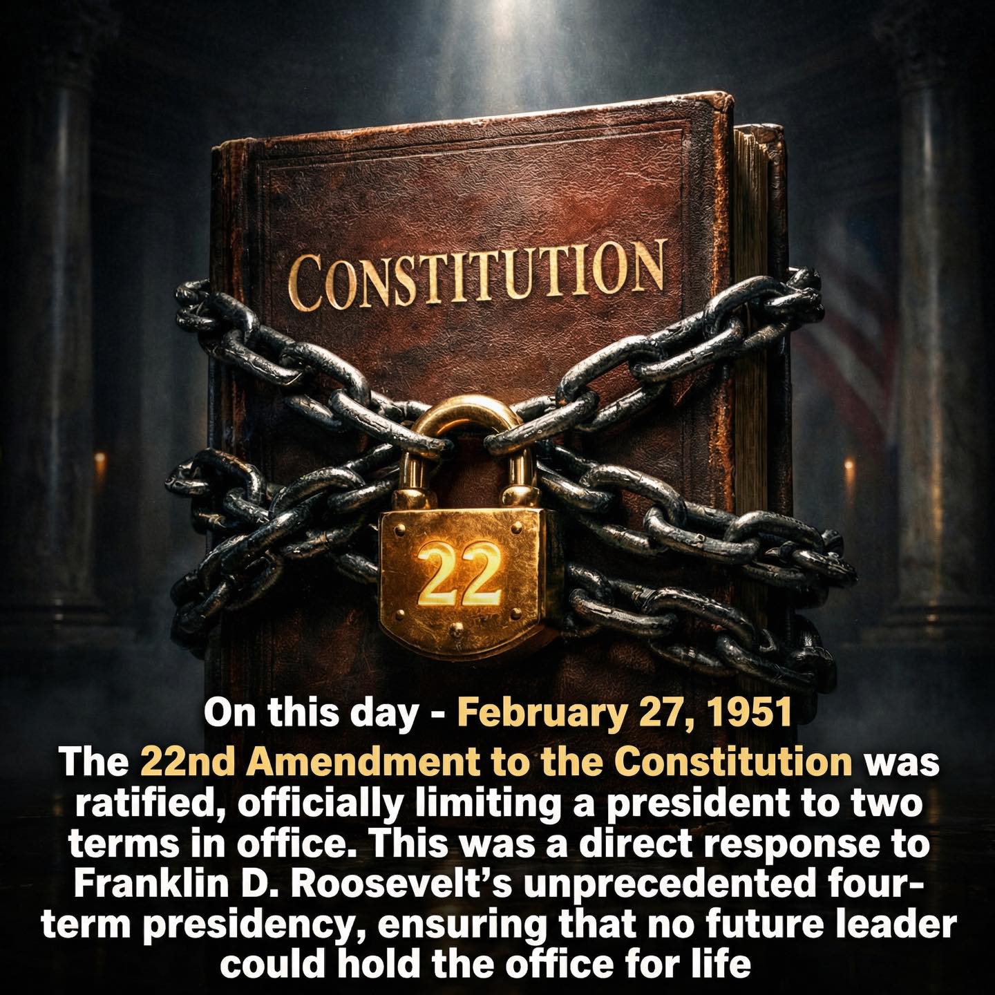 History Vault - The 22nd Amendment became the law of the... | Facebook