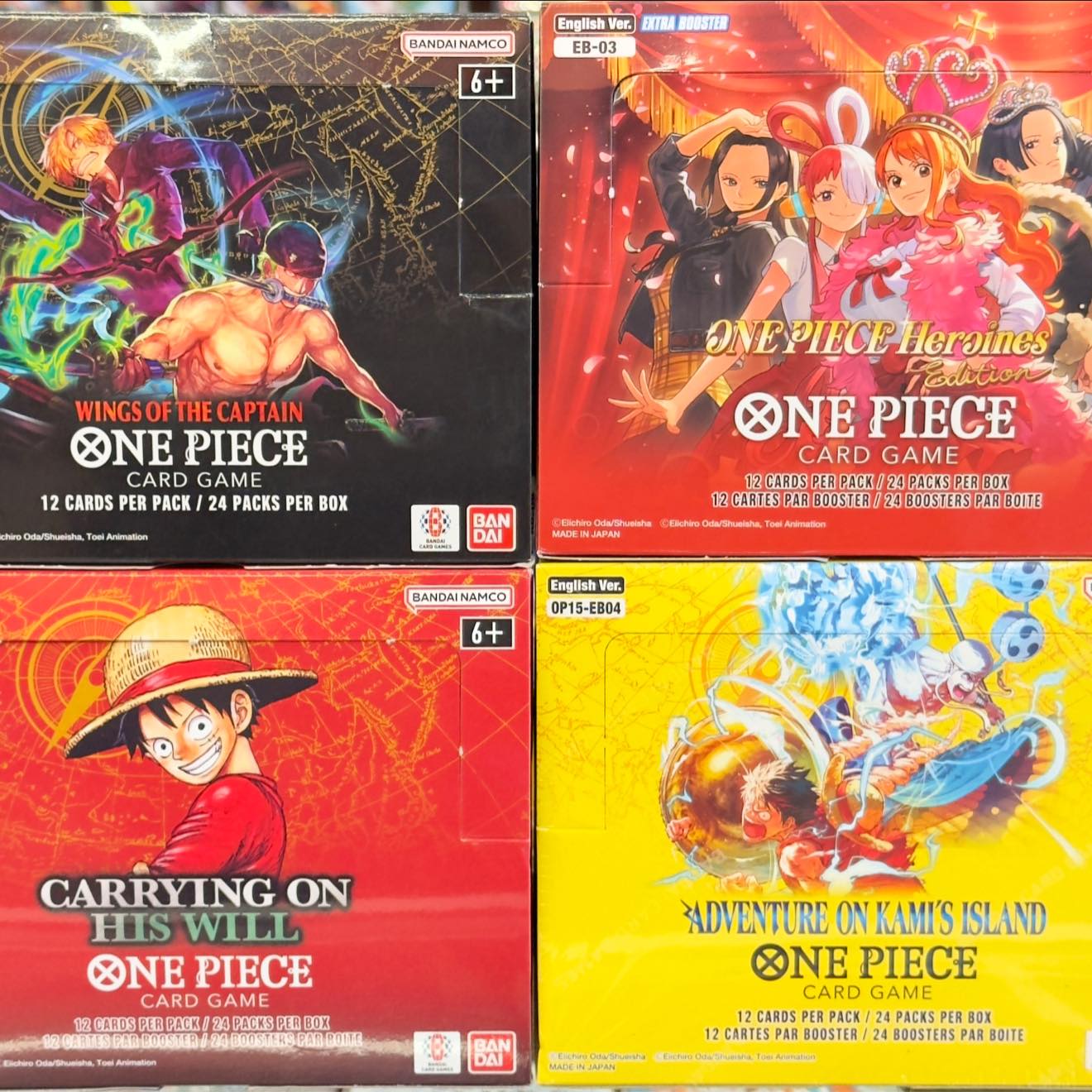 New arrivals at Highmart Moncton: One Piece card games and Easter 