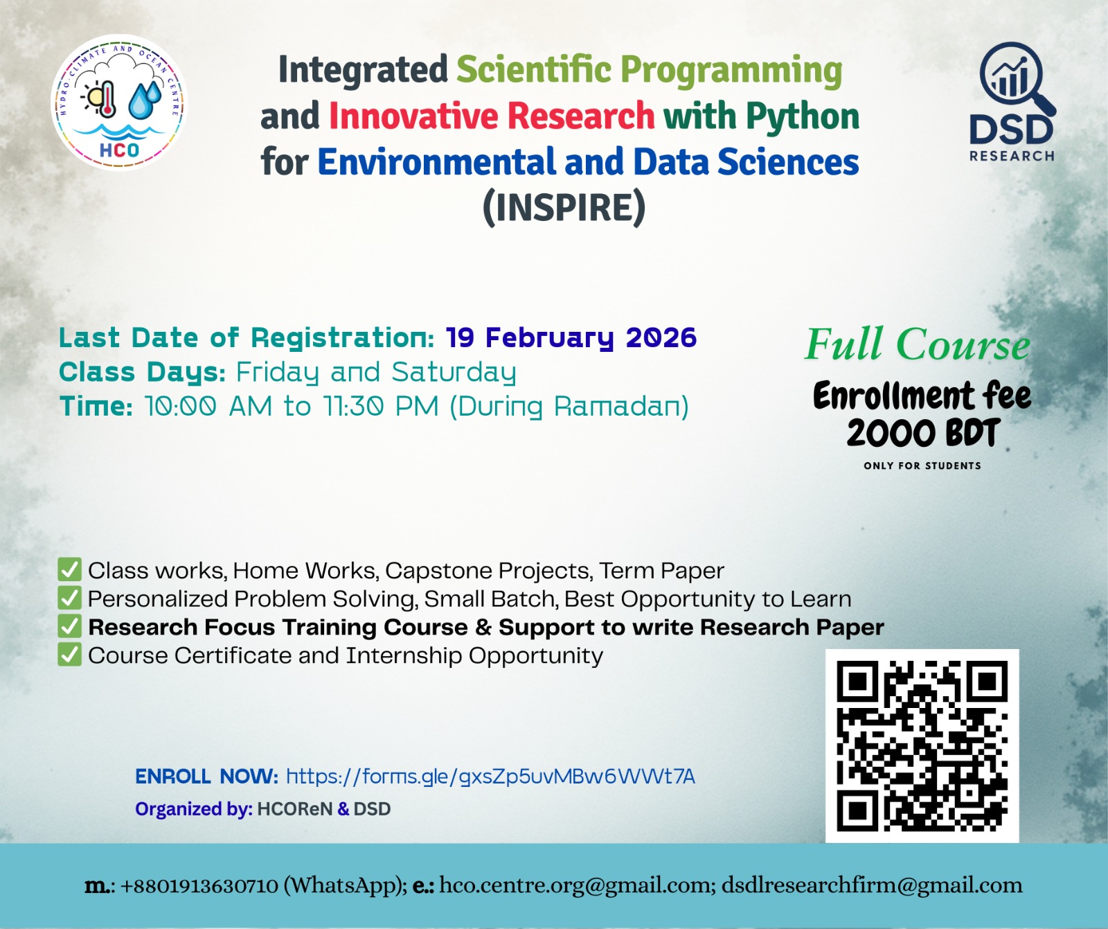 INSPIRE: Python for... - Hydro-Climate and Ocean Centre | Facebook
